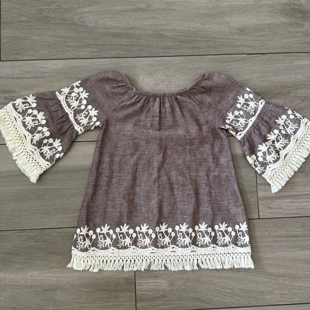 3T beachy dress embroidered dress 100% cotton